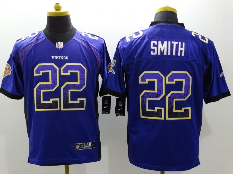 Men's Minnesota Vikings Harrison Smith #22 Purple Jersey